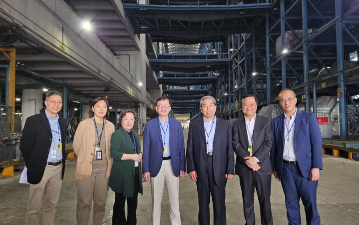 馬建堂一行到訪菜鳥智慧港，並考察香港機場航空貨運設施，特首政策組、運輸及物流局及機管局的代表同行。