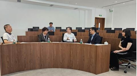 特首政策組團隊一行於香港城市大學（東莞）與東莞市政協會面交流。