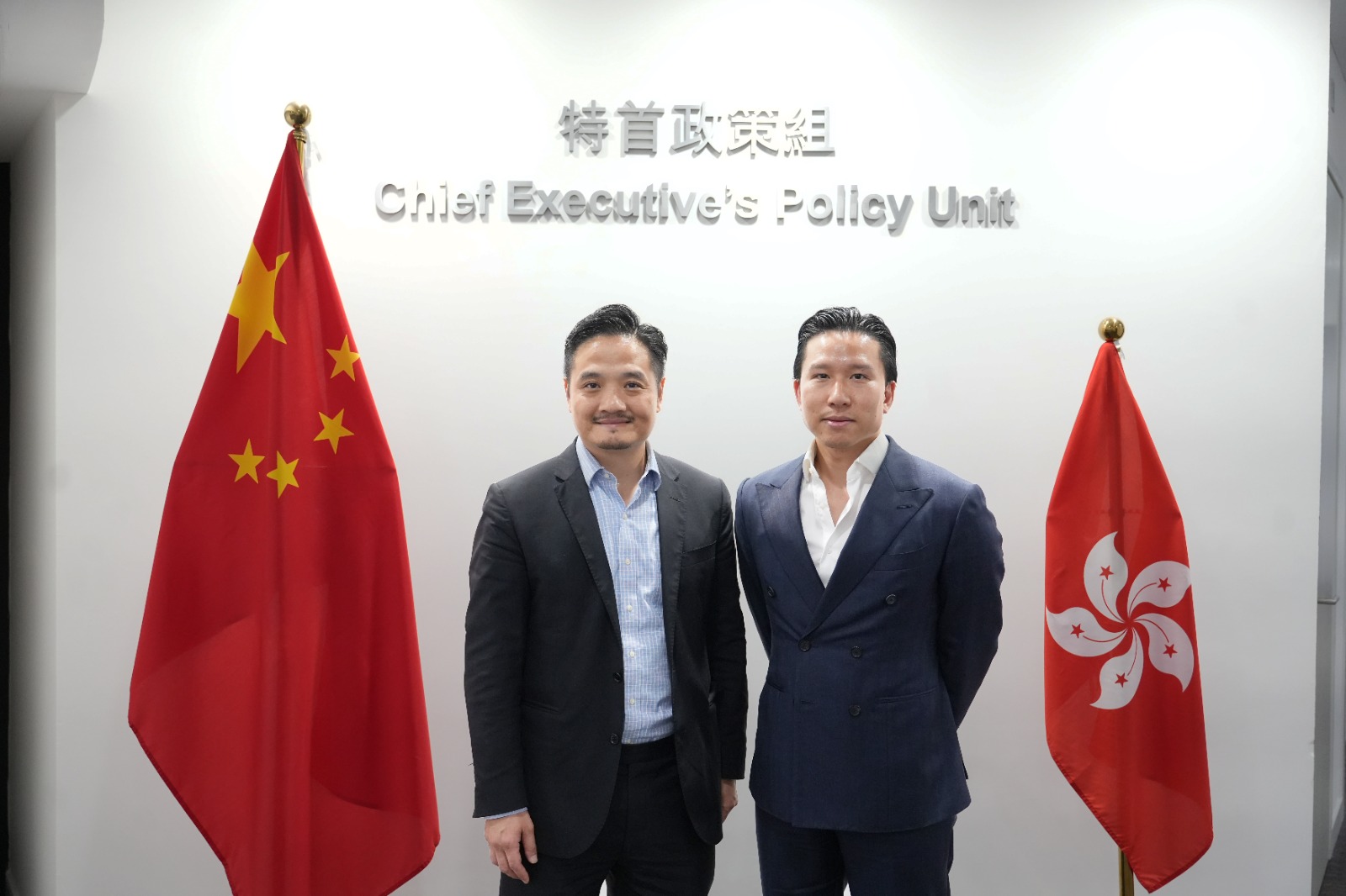 黃元山博士與青年成就香港部董事及Melo Program 共同創辦人石煒麟會面。