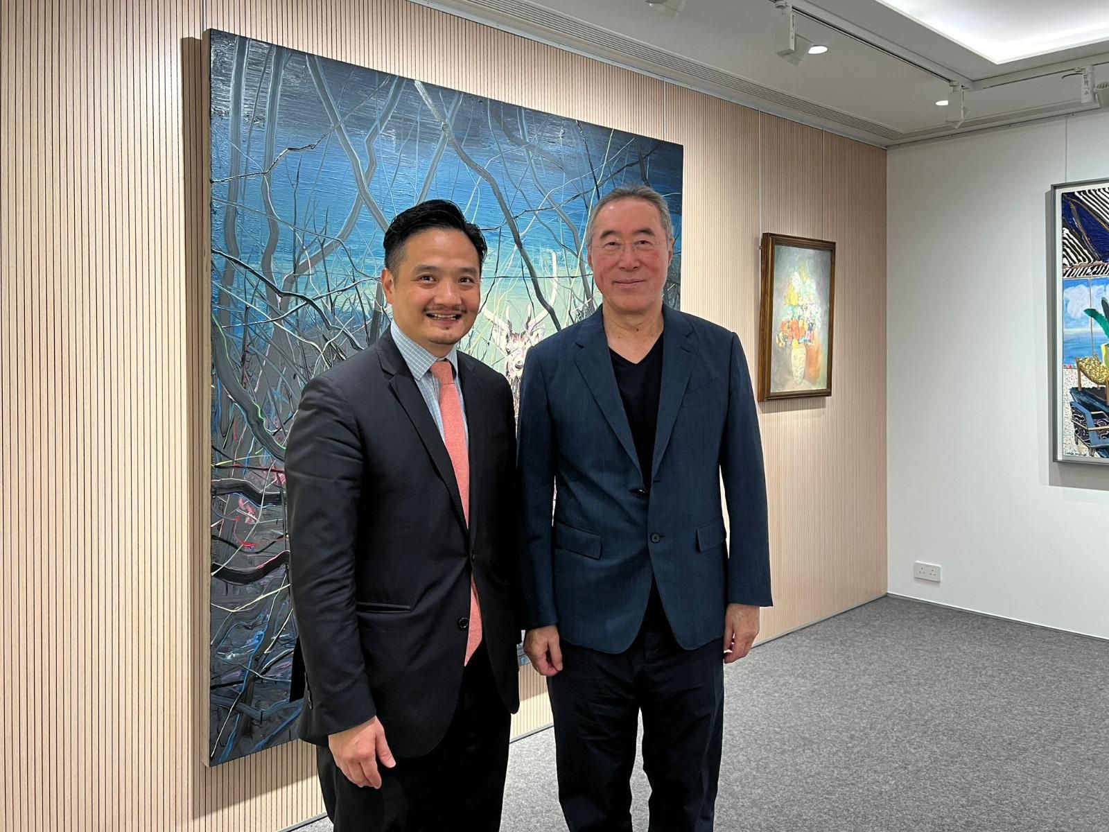 黃元山博士與西九文化區管理局董事局主席、特首顧問團成員唐英年會面。