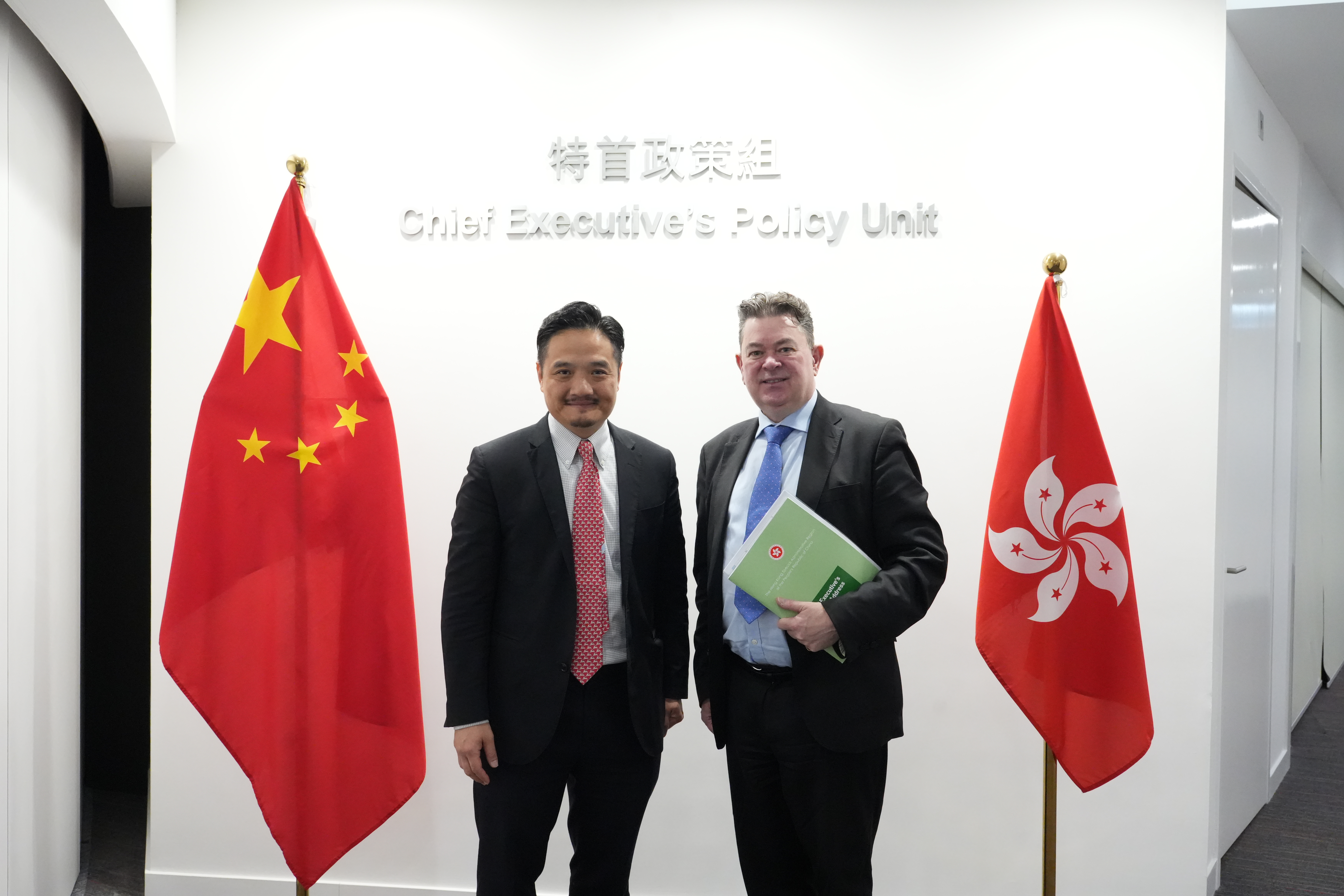 黃元山博士與City of London（倫敦金融城）候任市長Tim Hailes會面。