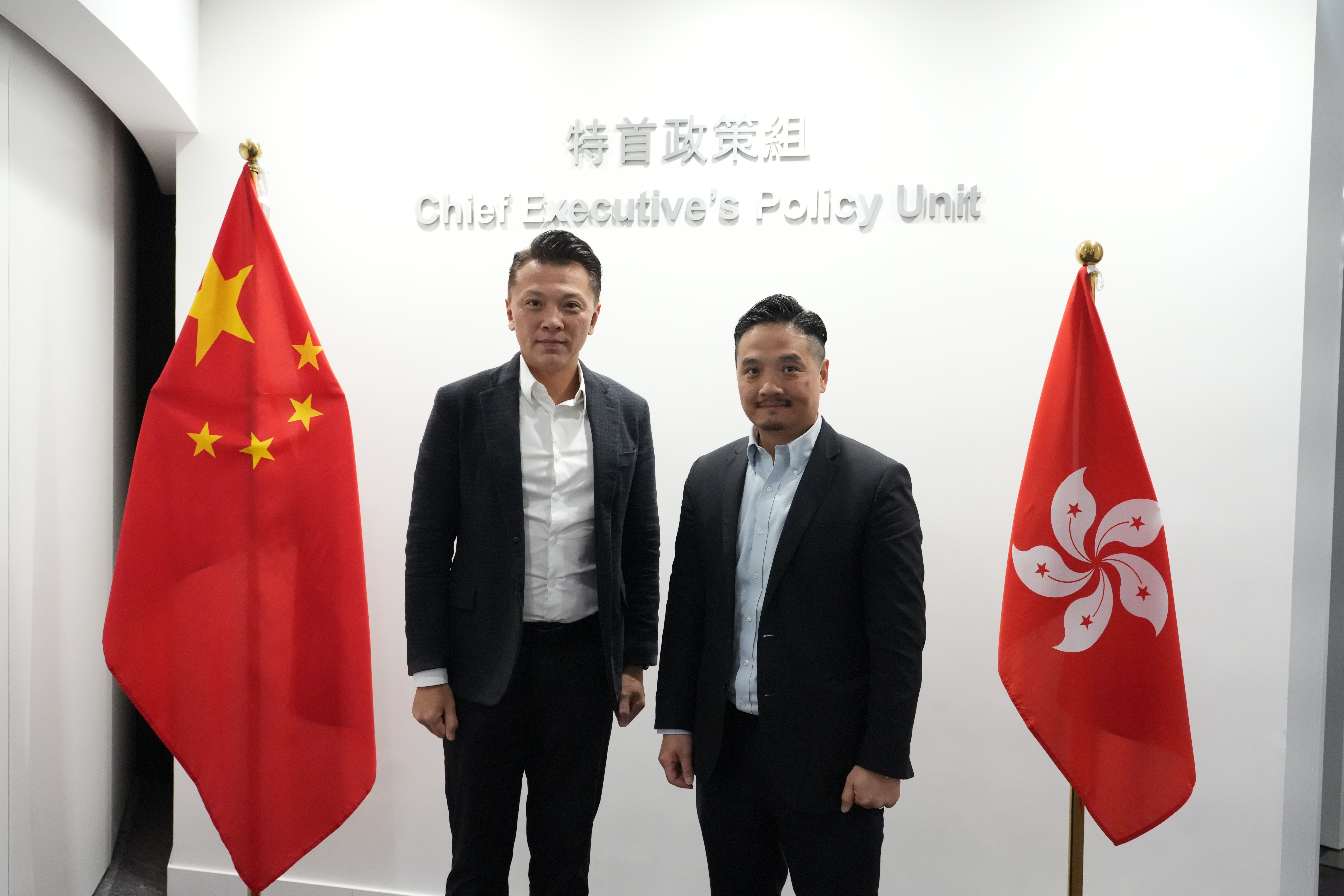 黃元山博士與立法會議員陳祖恒會面。