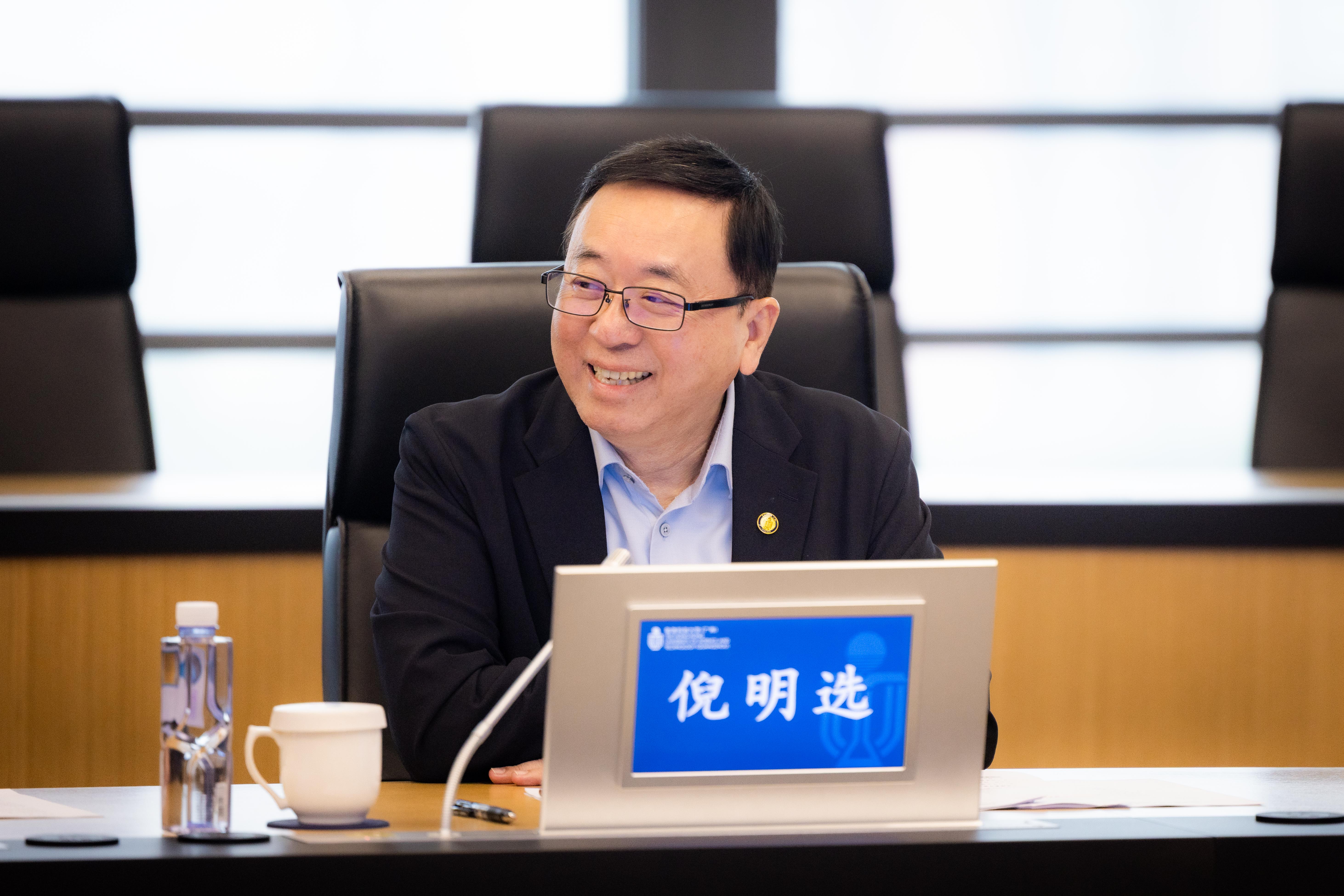 香港科技大学（广州）校长倪明选教授致欢迎辞。