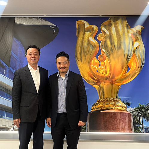 與全國政協常委、中國和平統一促進會香港總會會長姚志勝會面 交流香港融入國家發展大局路徑